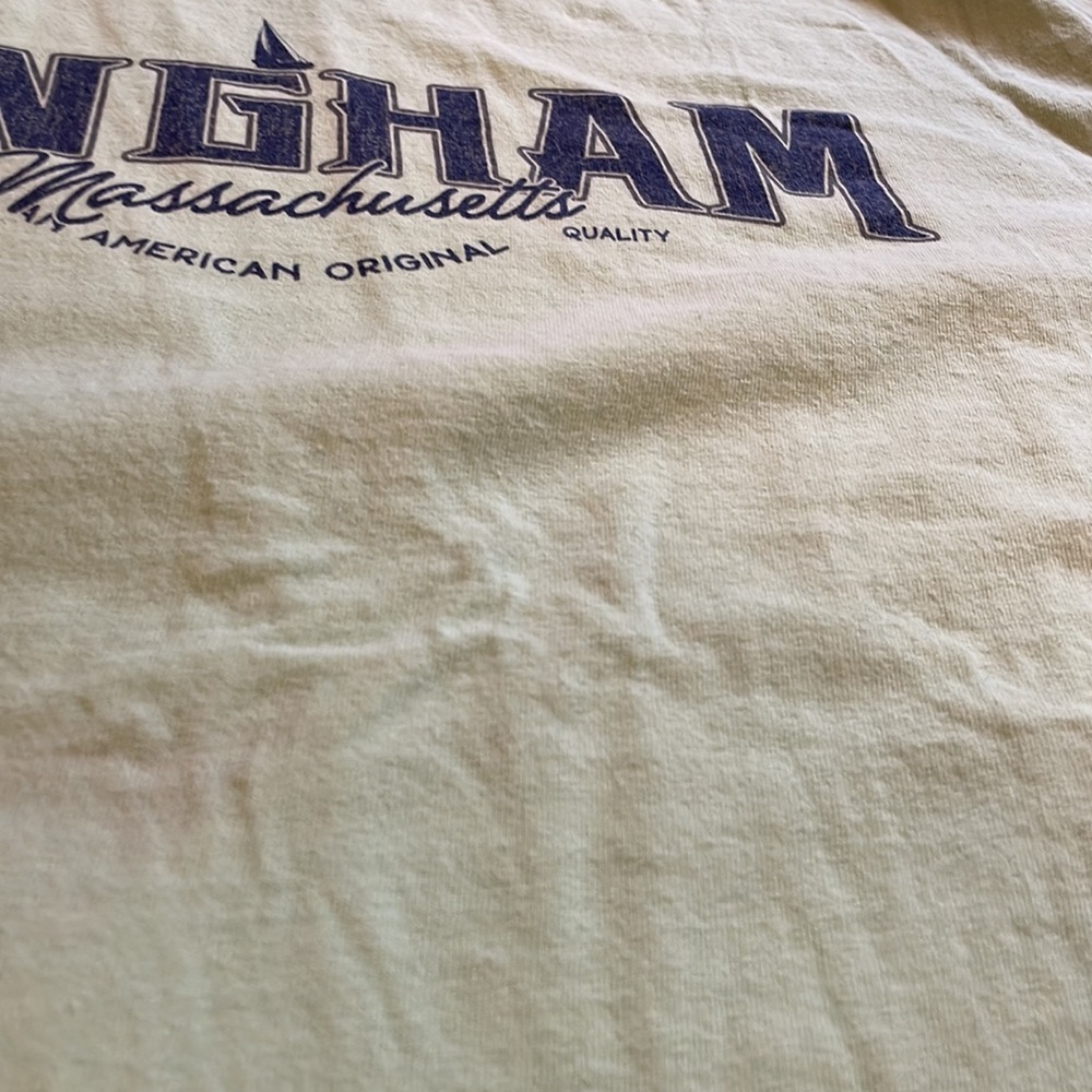 Hingham MA Fruit of the Loom Cotton Lime Green T-Shirt - Picture 5 of 5